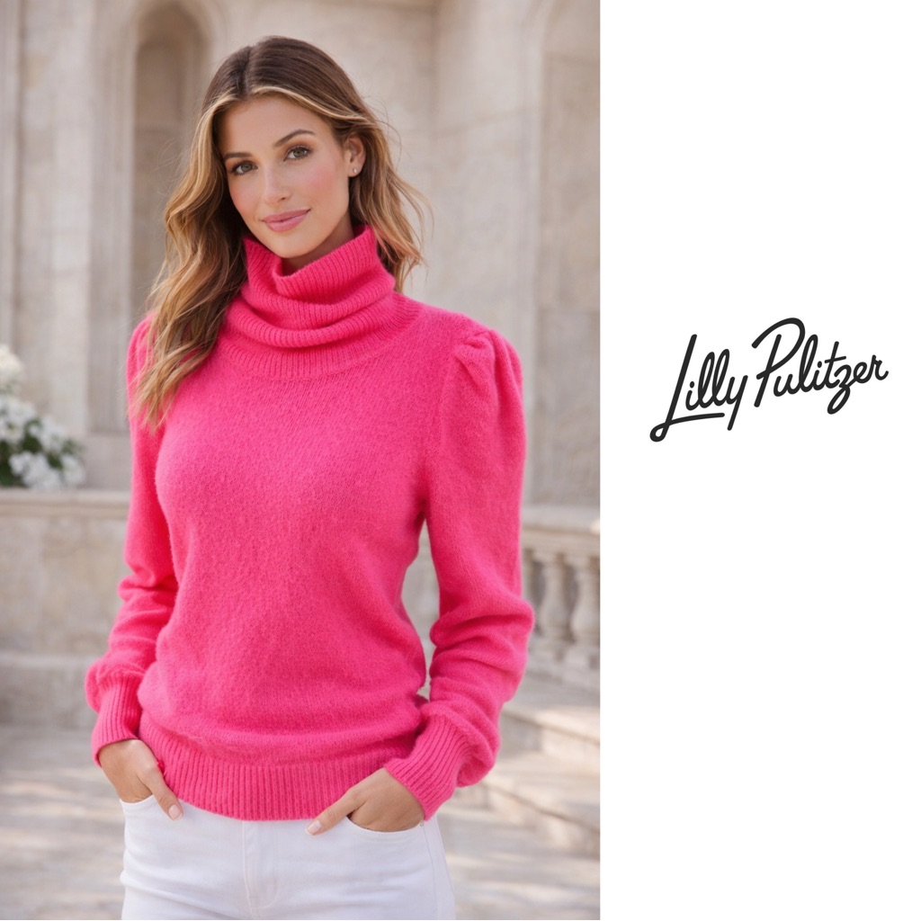 Lilly Pulitzer Courtland Sweater In Hot Pink